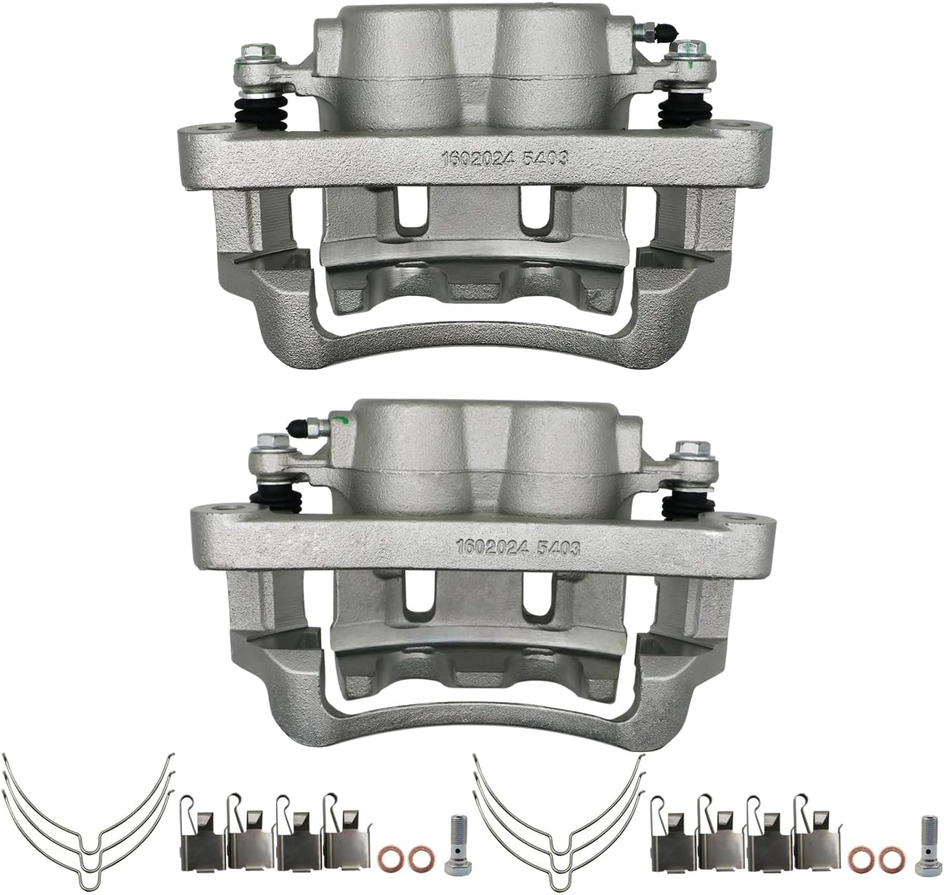 Chefull Brake Calipers Front Driver & Passenger Side for 1999-2004 for Ford F-250 Super Duty, 1999-2004 F-350 Super Duty, 2000-2005 Excursion, 18B4790 18B4791 Front Left Right Side Disc Brake Caliper