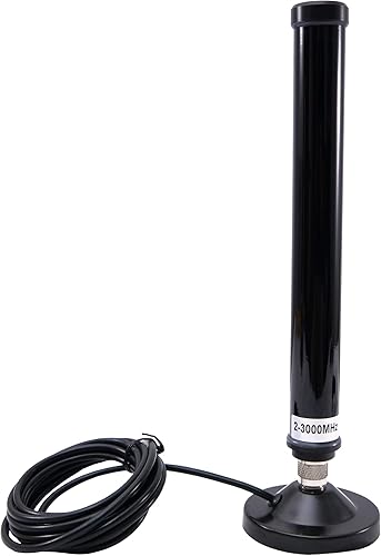 Miniatura 3 de 50 Ohm RF N Tipo a SMA Antena Imán Montaje Móvil con 3.5 pulgadas 16.4ft RG58U Cables Radio bidireccional