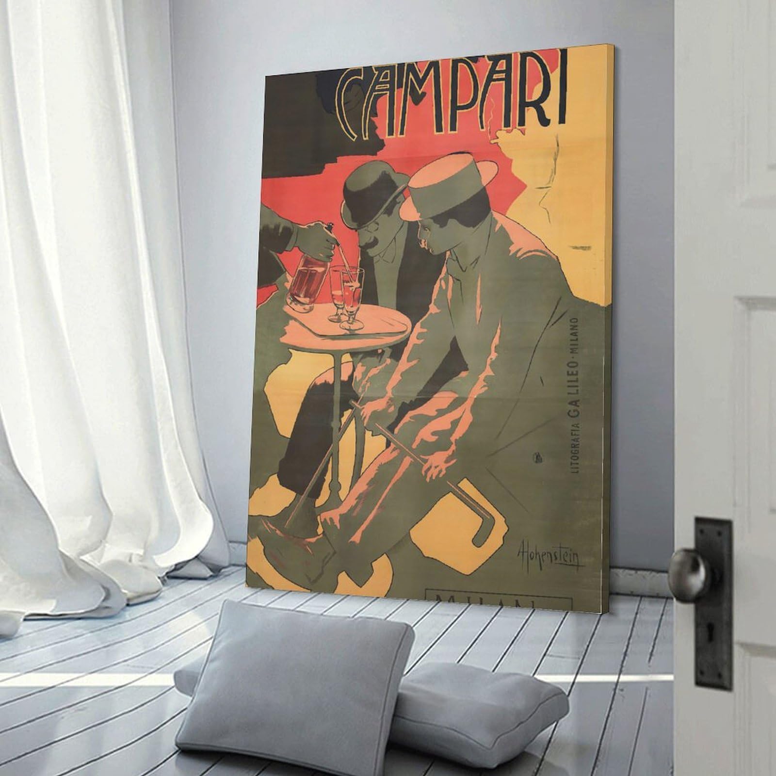 Bitter Campari Adolfo Hohenstein Wall Art Poster Scroll Canvas