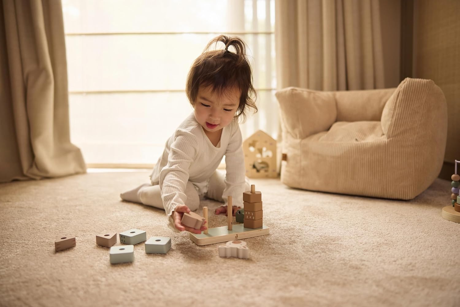 Jollein - Stackable Wooden Tower, 120-001-67090