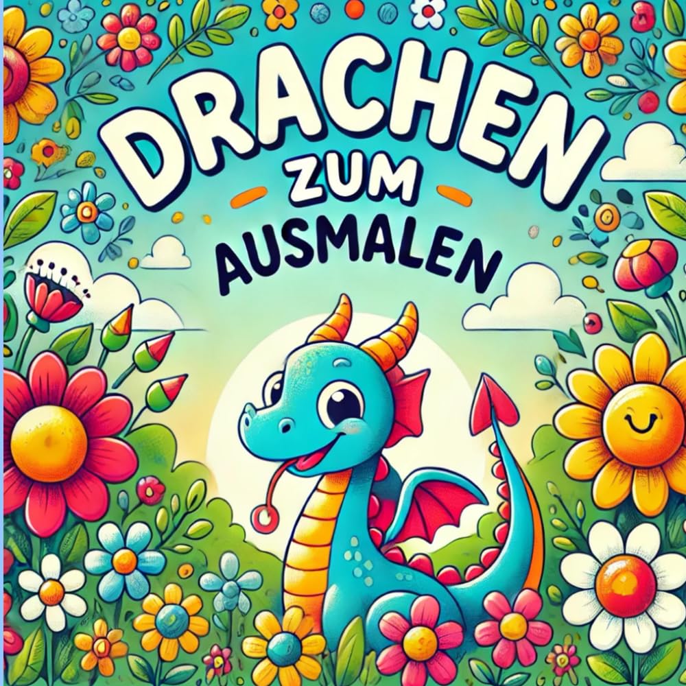 Drachen zum Ausmalen: Oster und Frühlings Edition