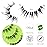 outopen 10 Pairs Manga Lashes Natural Look False Eyelashes Wispy Spiky Anime Lashes Korean Japanese Asian Style Cosplay Fake Eyelashes with Clear Band