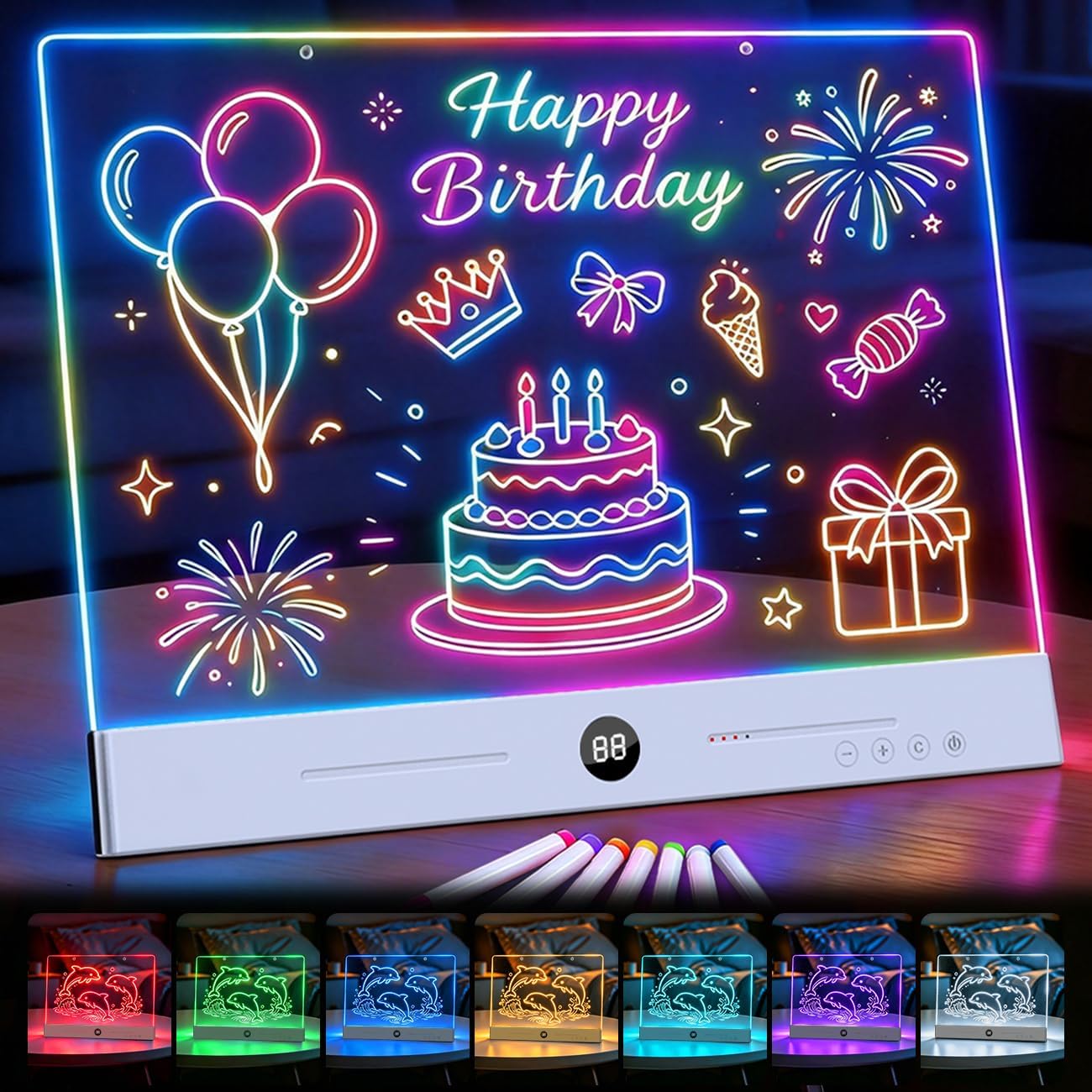Rechargeable LED Drawing Board for Kids Birthday Gifts
