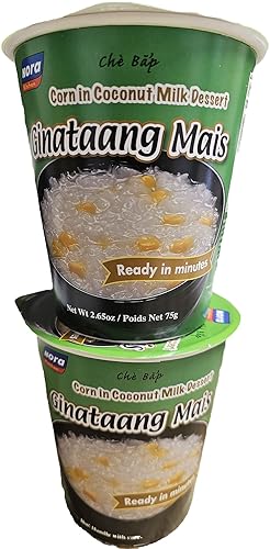 Miniatura 7 de Nora Paquete de 12 Champorado de Chocolate 2, Sopas de Pollo 2, Ginataang Monggo 2, Ginataang Mais 2, Beef Goto 2, Ube Champorado Peso Neto 2.6oz