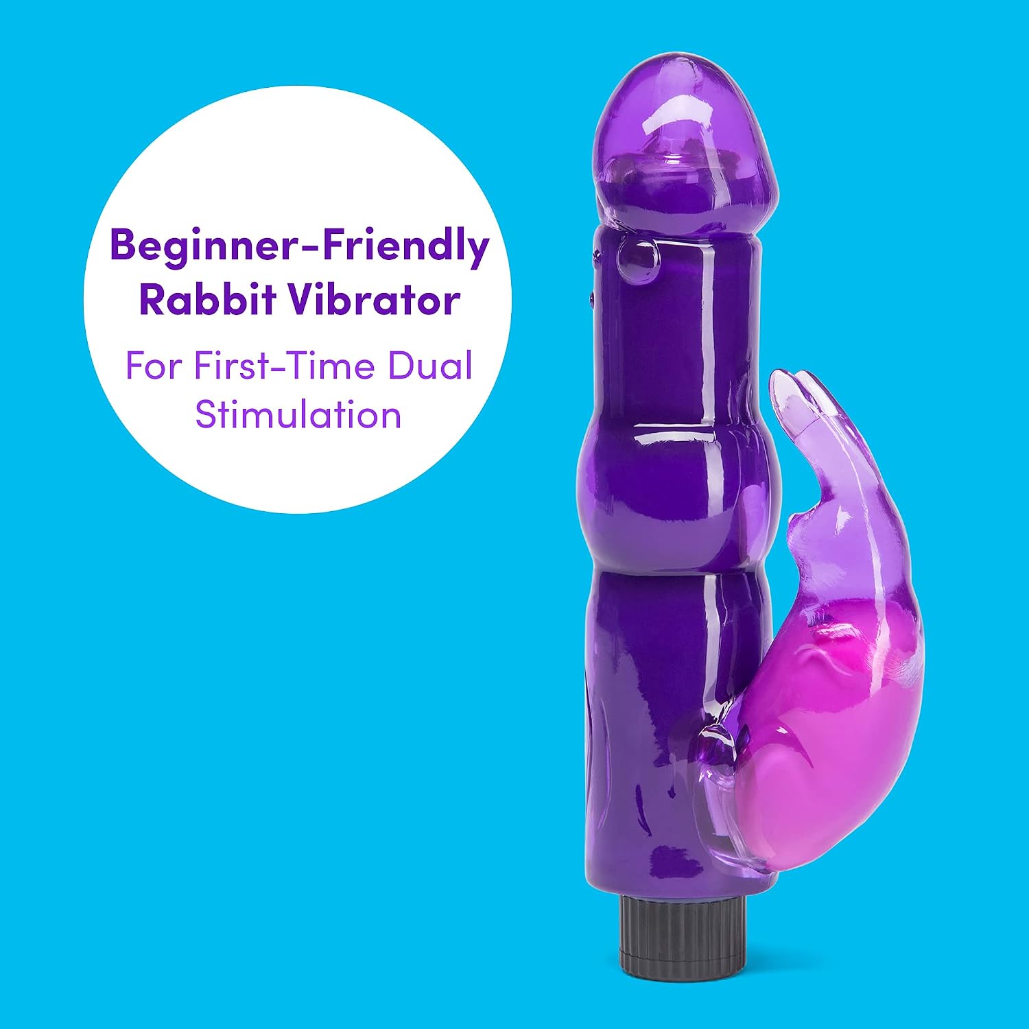 Lovehoney 5.5 inch Beginner G Spot Rabbit Vibrator Women, Purple