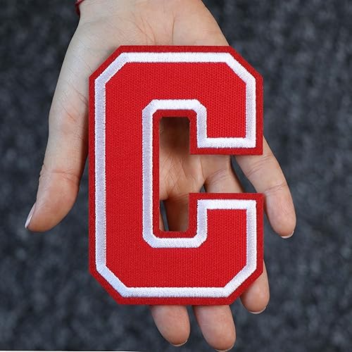Miniatura 70 de Parches de letras termo-adhesivas de alta calidad – Lindas letras para ropa – Parche universitario para ropa – Letras bordadas de 4 1/2 parches