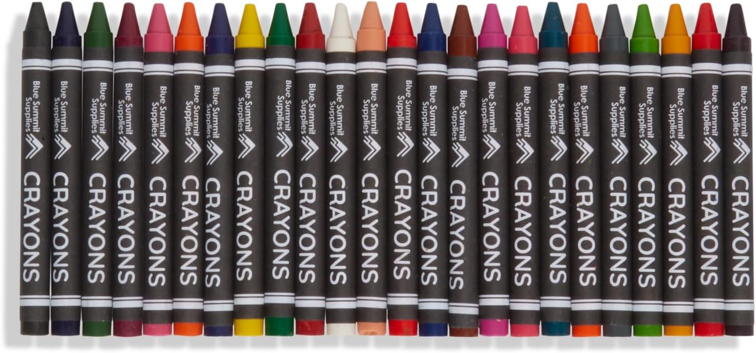 Blue Summit Crayons Bulk For Classroom, Bulk Crayon Packs for Kids Coloring, 24 Pcs per Box, AP Certified, 30 Boxes, 720 Total Crayons (Pack of 2)