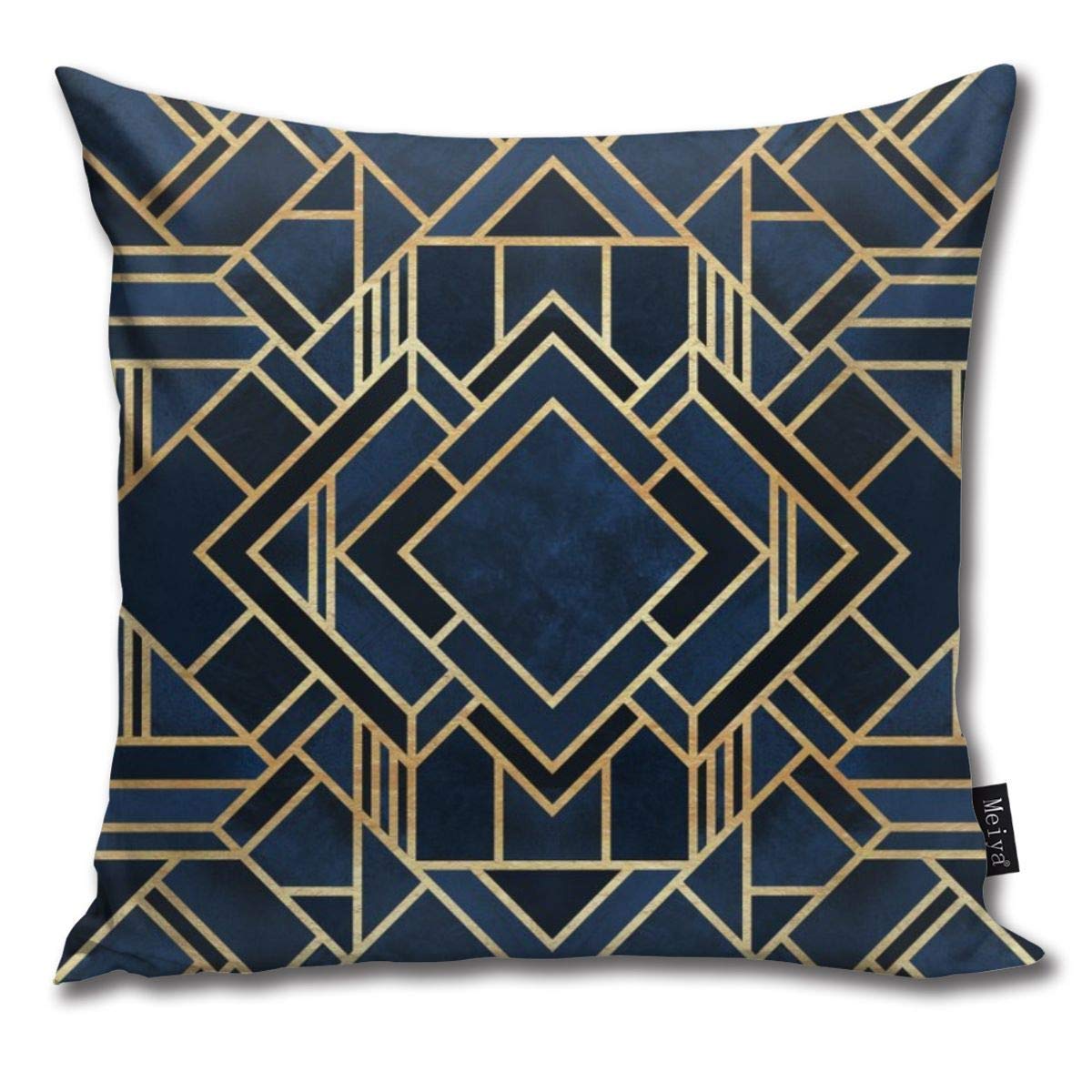 Tyui7 Blue Pillowcase Art Deco Fancy Decor Pillowcases Throw Cushion Covers For Sofa And Couch 45X45 Cm