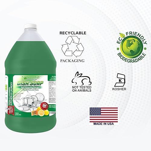 Miniatura 4 de GreenFist Green - Jabón para platos (aroma a limón), color verde