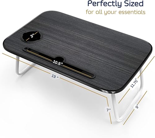 Miniatura 6 de Nestl Almohada de lectura con soporte de escritorio portátil para laptop de 19 x 11 pulgadas, almohada de espalda a rayas de felpa cortada, almohada