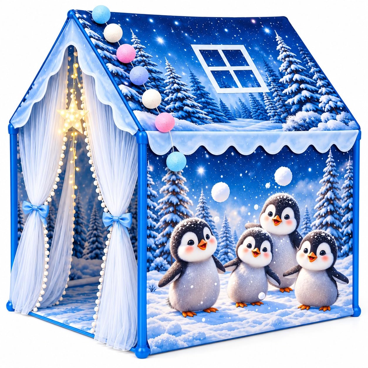 Candy Play Tent House for Kids - Foldable & Easy Setup -7