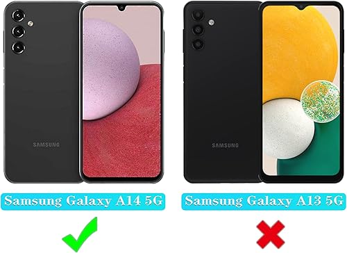 Miniatura 2 de ONOLA Funda compatible con Samsung Galaxy A14 5G con protector de pantalla HD (paquete de 2), funda para Galaxy A14 5G, funda para Samsung A14 5G,