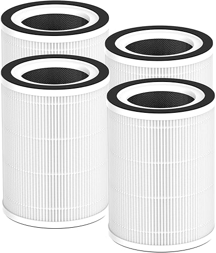 Breabetter Paquete de 4 filtros de repuesto Kilo compatibles con purificador de Afloia Kilo y Kilo PRO, MIRO y MIRO PRO, y purificador MORENTO