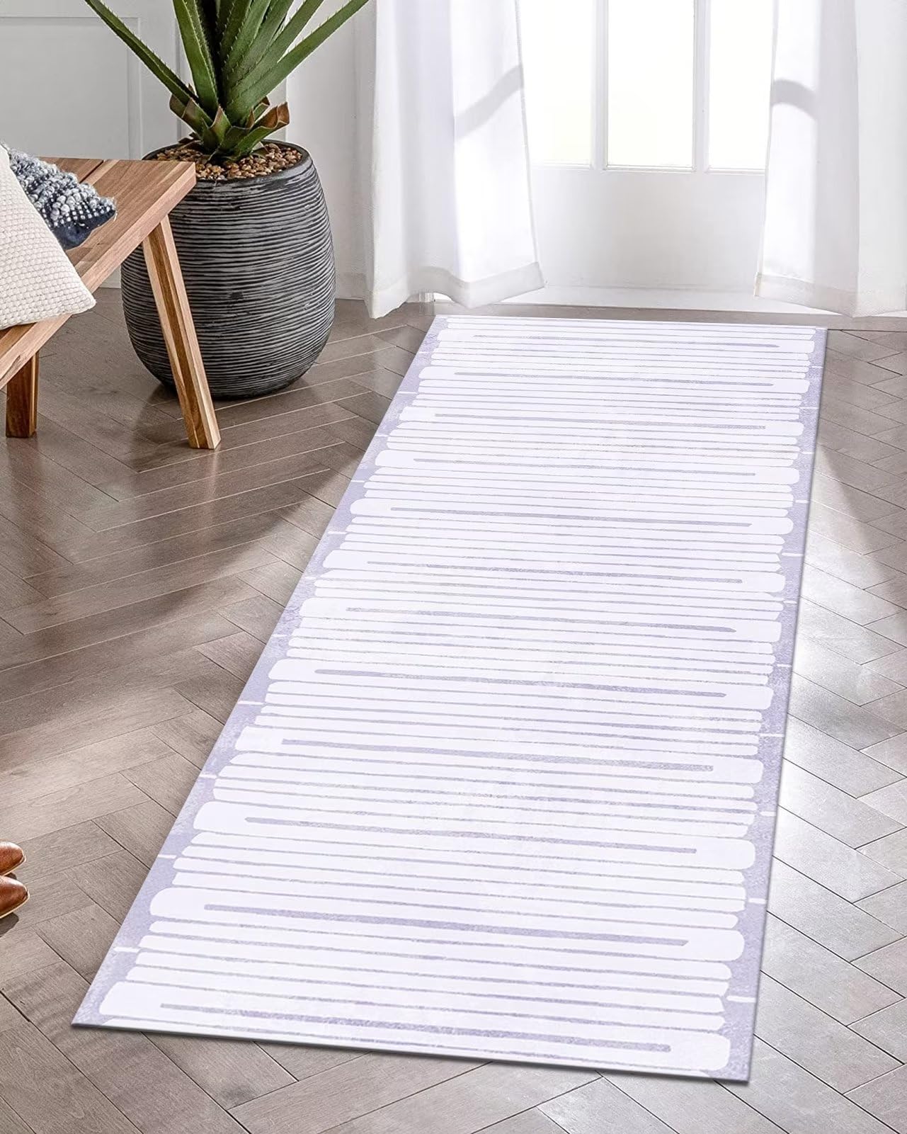 Tapijtloper Vloerkleed Lang Keukenloper Antislip Wasbaar Tapijten Vloerkleden Modern Donkerblauw 80X240CM Keukentapijt Tapijtpads Lopers Hal Slaapkamer Kinderkamer Deurmatten Breedte 40-120cm