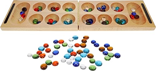 Miniatura 3 de WE Games Juego de mesa plegable de madera maciza Mancala - 18 pulgadas, juegos divertidos para la noche de juegos familiares, juegos familiares,