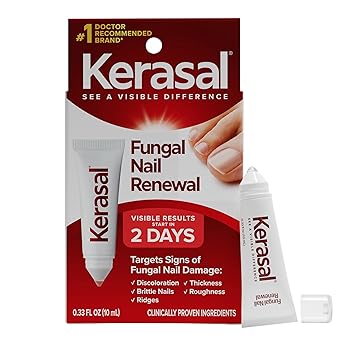 Kerasal Nail Fungus Extra Strength | Restorative Nail Repair for Damaged Nails, 0.33 fl oz (Packaging May Vary)