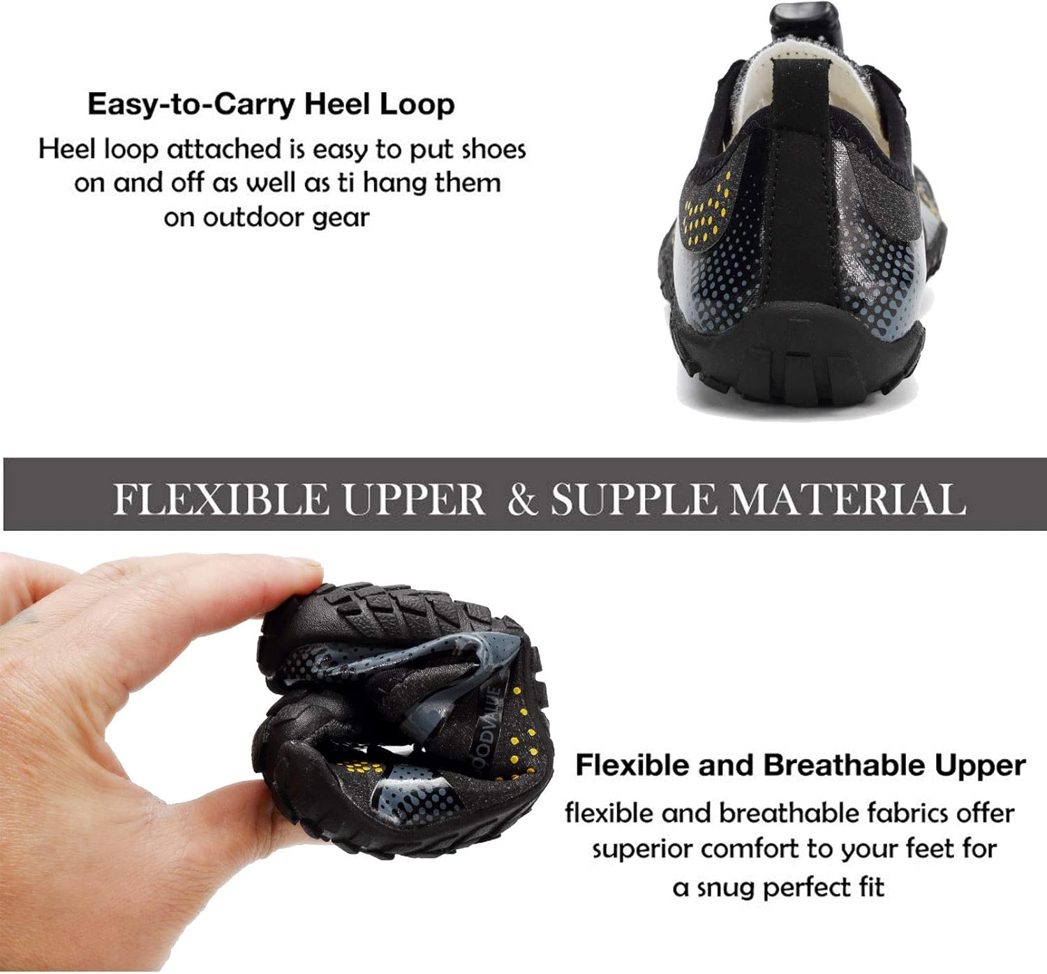 GoodValue Kids Water Shoes Quick-Dry Non-Slip Barefoot Aqua Socks for Beach Swimming Pool, Swim Shoes Outdoor Water Sports Shoes for Boys,Girls - Image 4