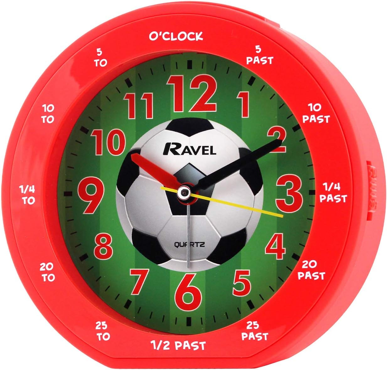 Ravel Red Football Time Teacher Childrens Alarm Clock BigaMart