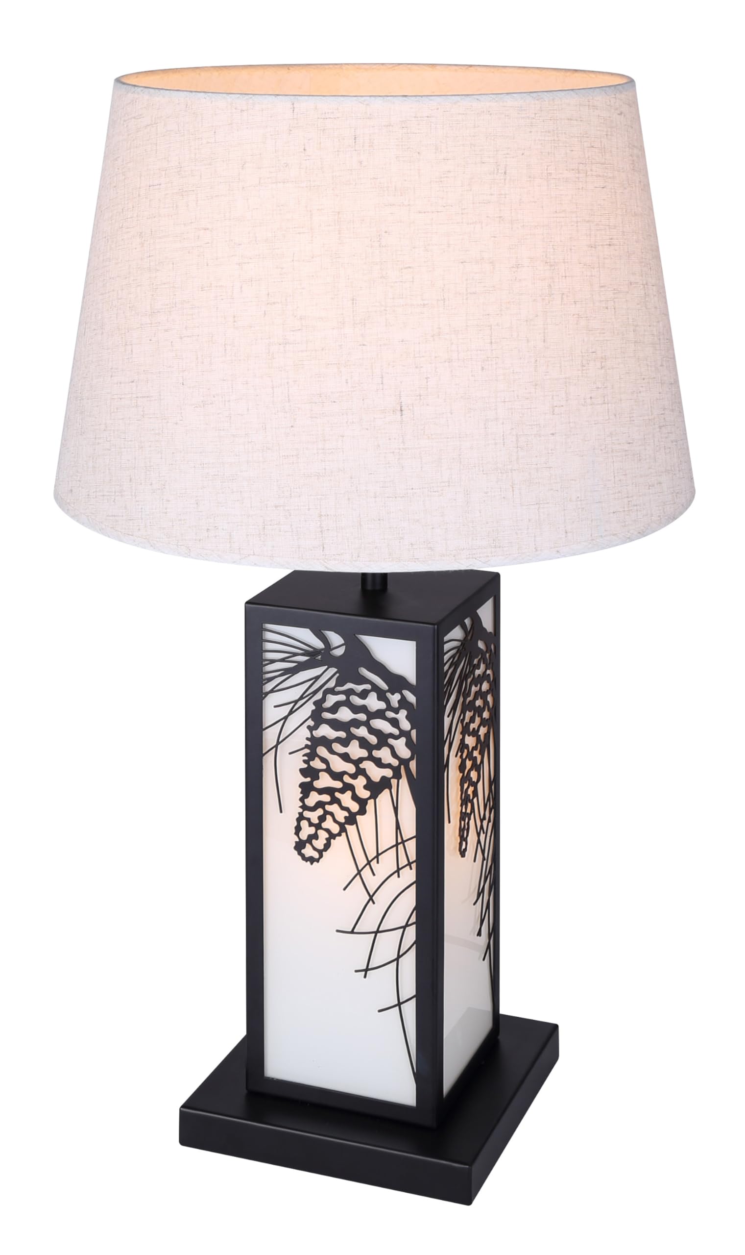 Coy, ITL2138B26BK, MBK Color, 2 Lt Table Lamp, Neutral Fabric