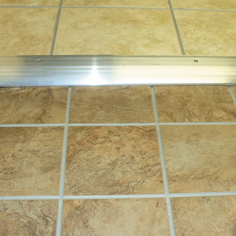 M-D Building Products 81687 4 in. x 1 in. x 72 in. Silver Aluminum Commercial Dome Top High-Profile Threshold