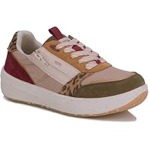 Drew Womens Happy Comfort Side-Zip Lace-Up Sneakers