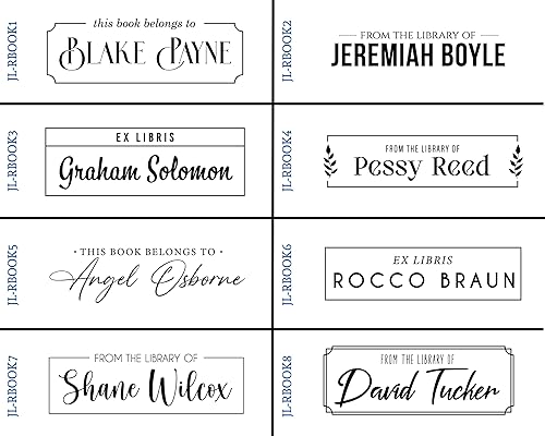Miniatura 2 de Sello personalizado para libros de biblioteca | Sello autoentintado personalizado para amantes de los libros y bibliotecarios | Sello de biblioteca
