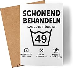 Lilavie-Design Schonend Behandeln Das Gute Stück ist 18 Karte 18. Geburtstag Lustige Geburtstagskarte Mann Frau