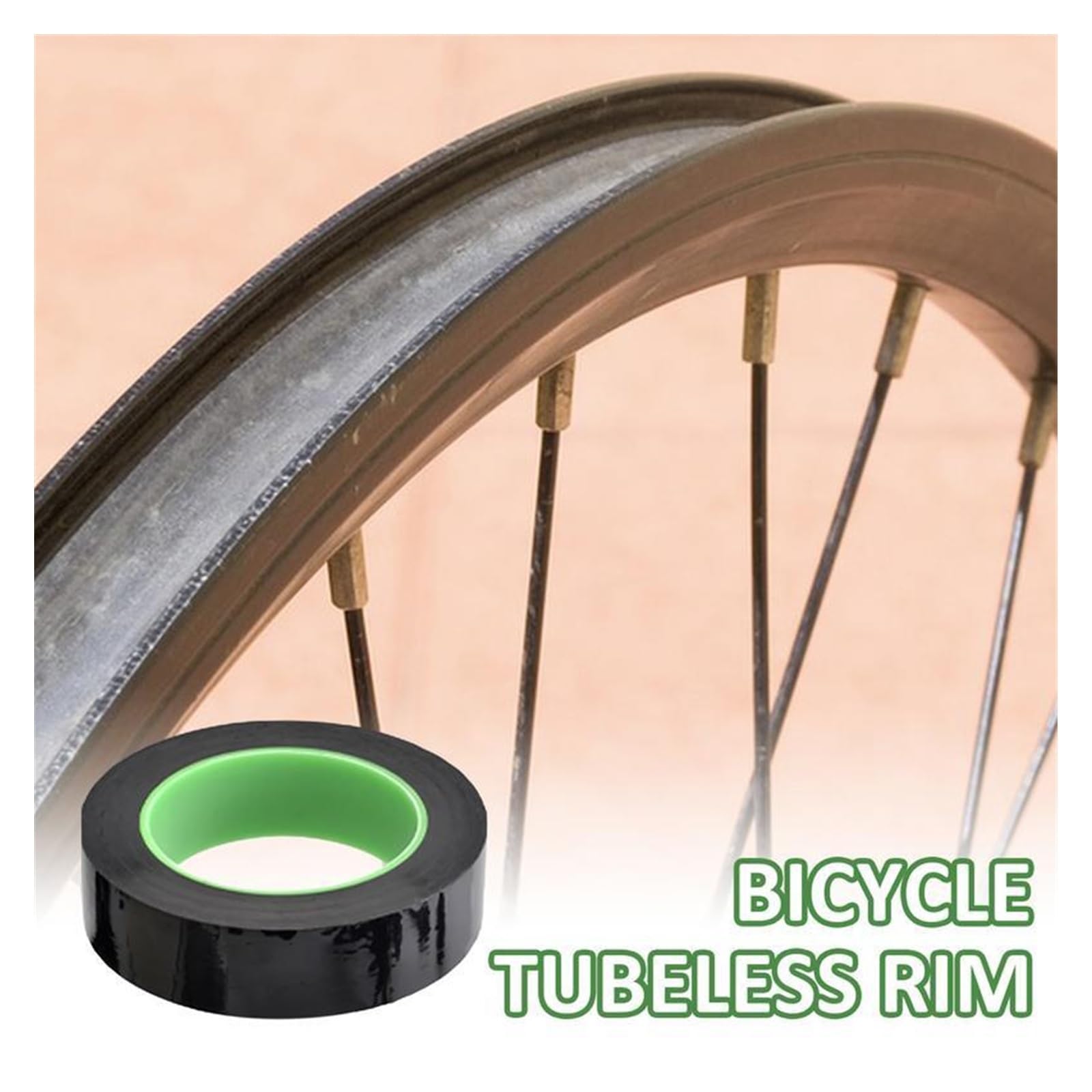 Fahrradfelge Tape Rack Tubeless-Felgenband, Anti-Pannen-Reifendichtband, Vakuum-Reifenpolster, 50 m, Fahrradzubehör, Selbstklebende Aufkleber Velox Felgenband(50m x 25mm)