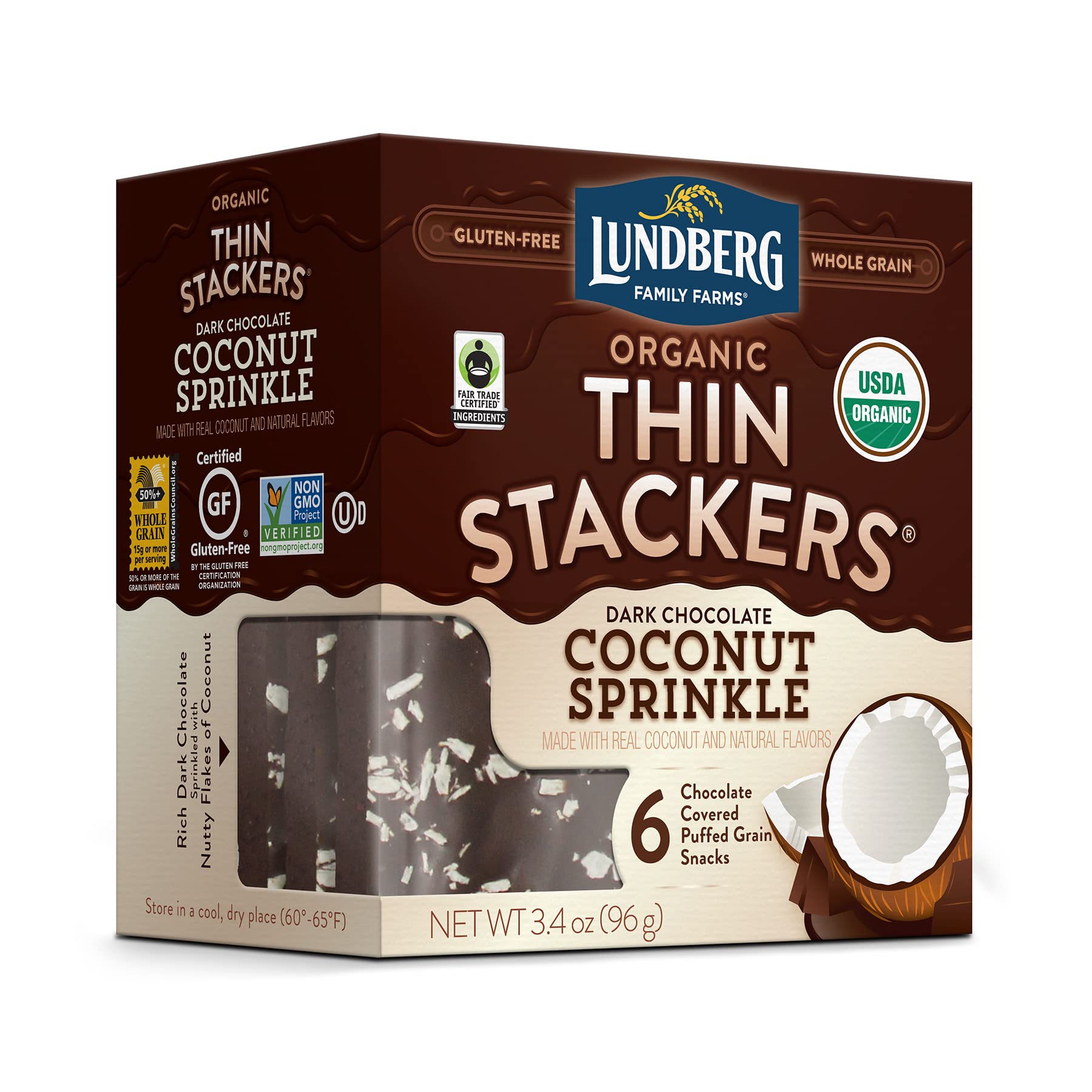 RICE CAKE DRK CHC CCNT 3.4 OZ