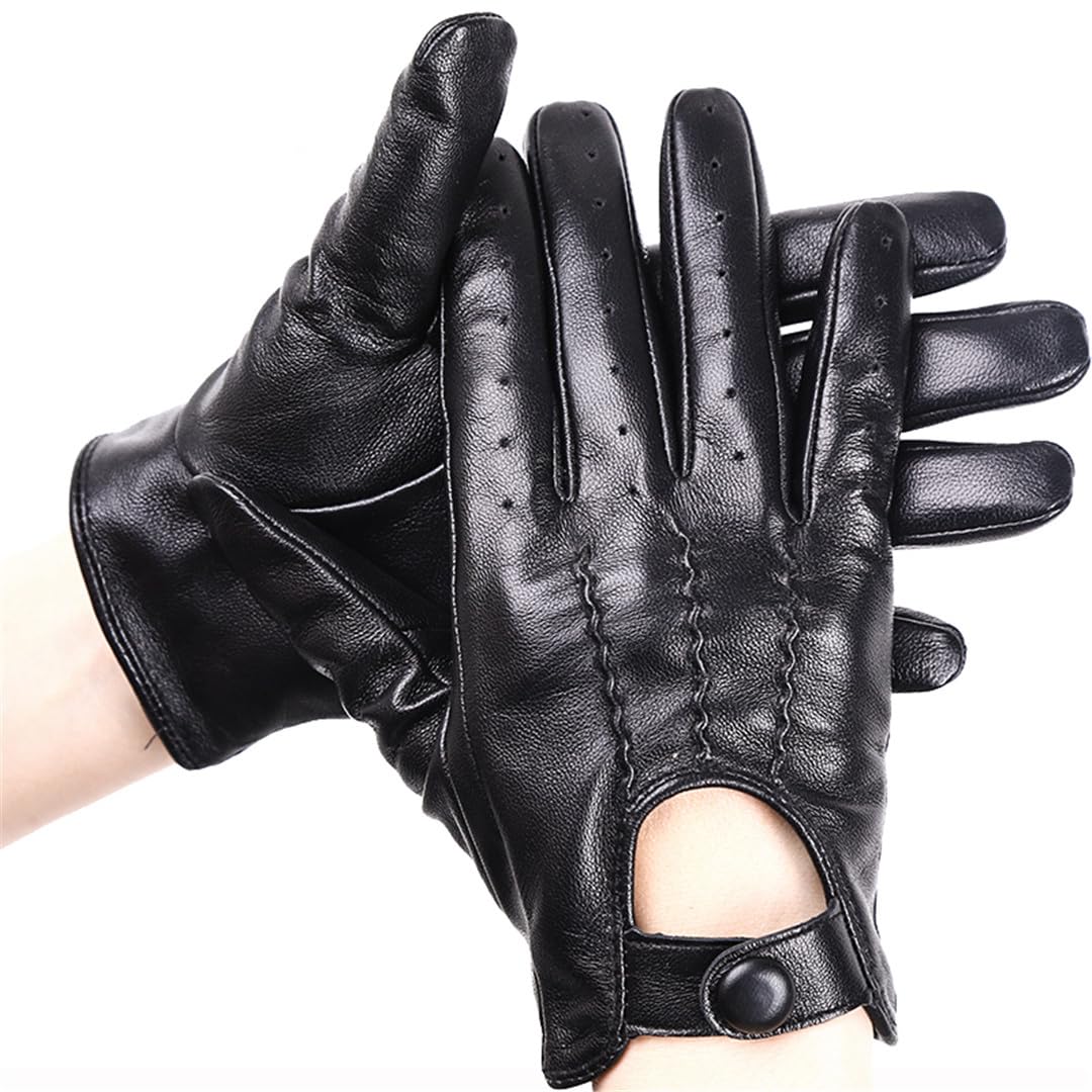 Guanti Da Moto Moda Guanti Neri Guanti Da Donna In Pelle Di Pecora