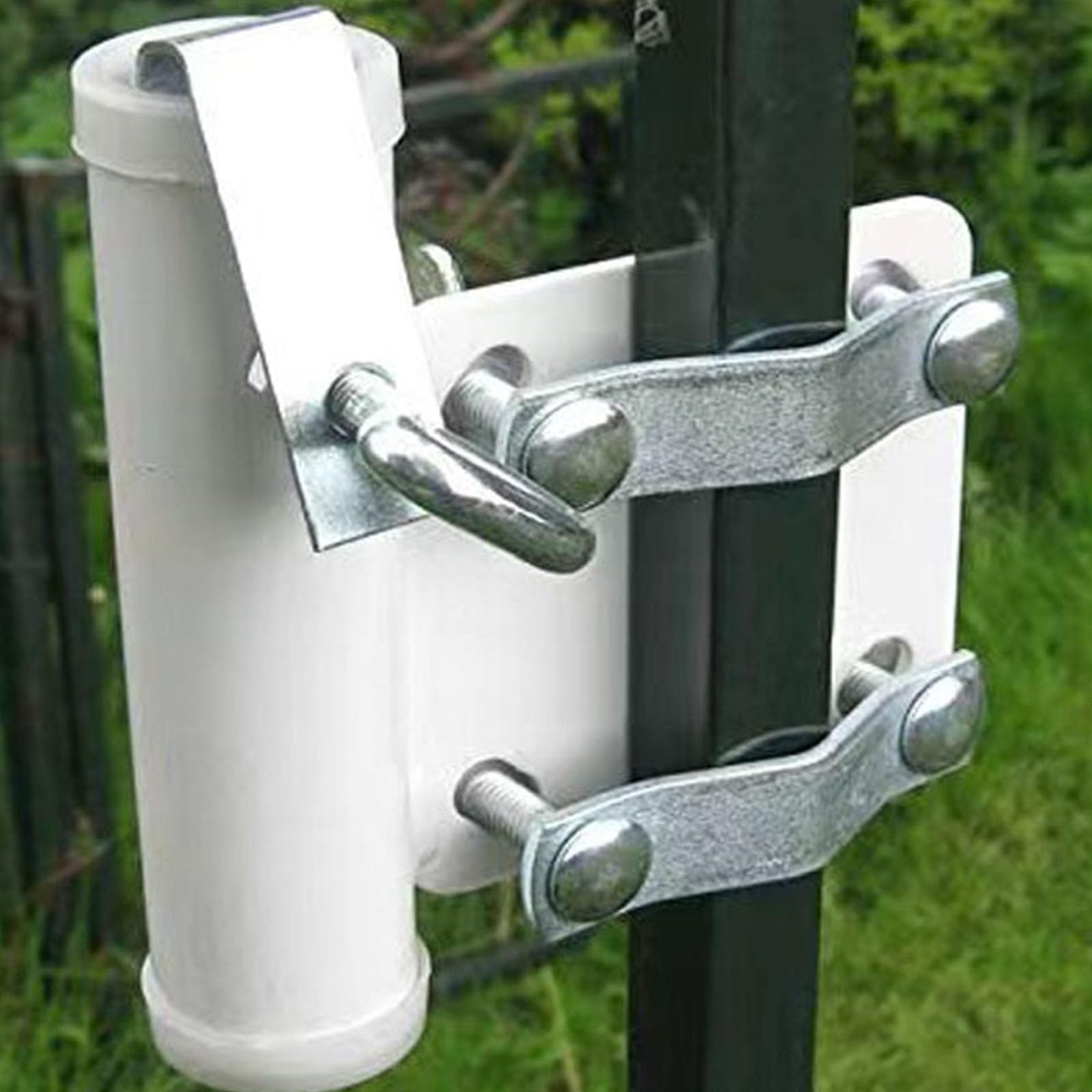 Montesy Secure Parasol Stand Sunshade Attachment for Balcony Railings with High Strength Iron for Outdoor Garden Patios Setting