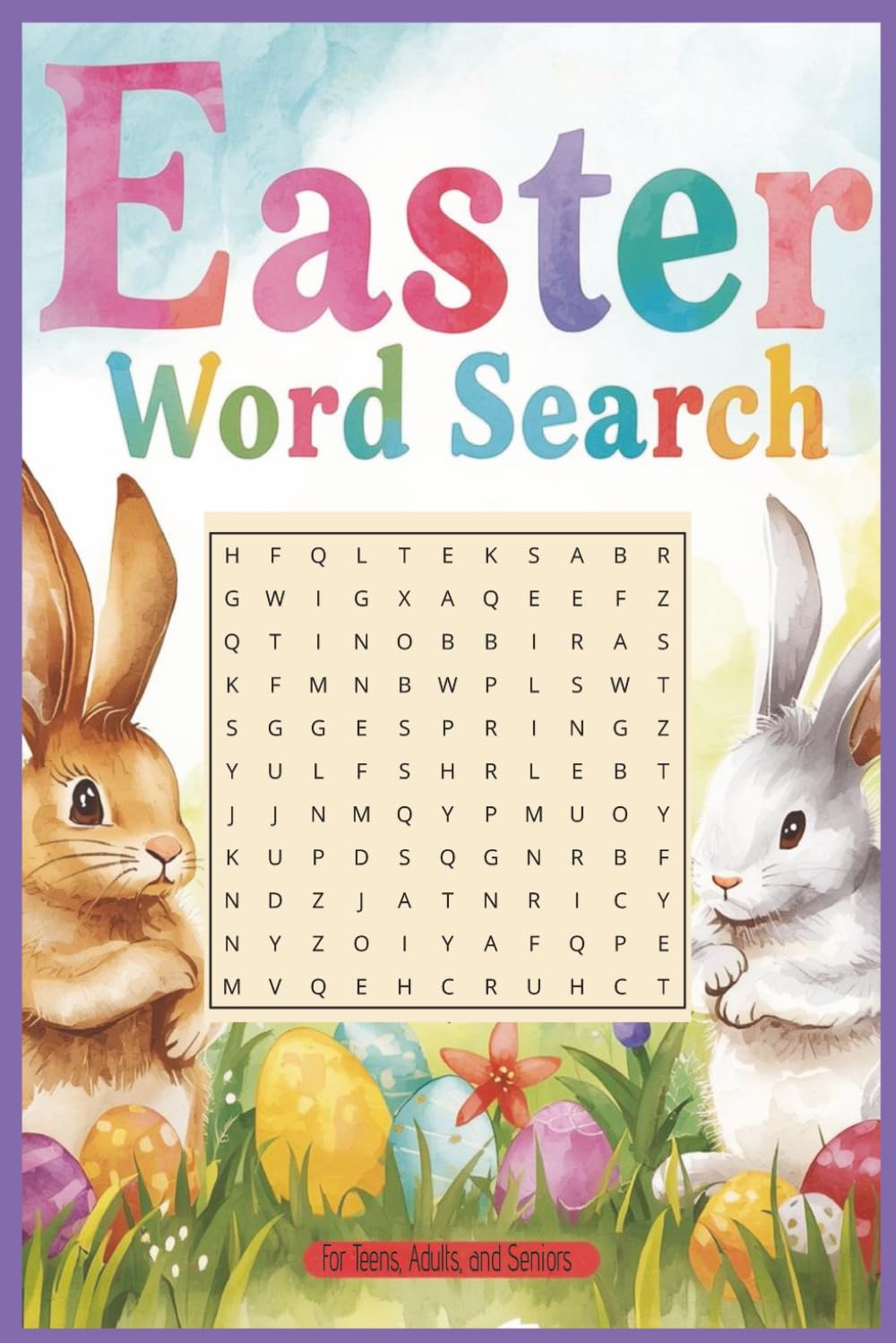 Easter Word Search Puzzle Book: Word Searches with Easy-to-Read Print About Easter, Springtime, and Holiday Traditions | 6x9 Inches, 110 Pages | 55 Puzzles | A Screen-Free Easter Activity