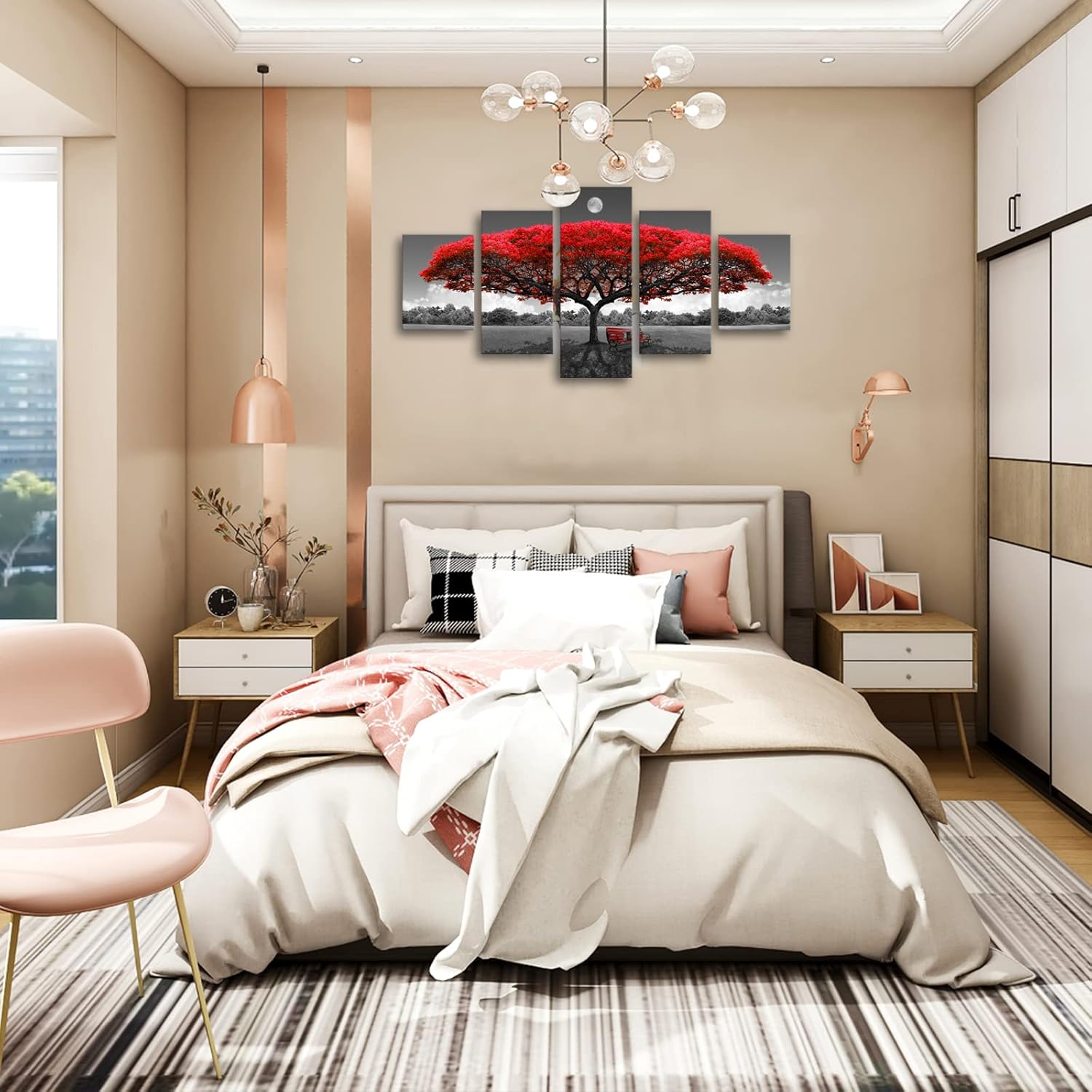 AOSHDART Family is Everything Wall Decor Rustic Quote Print Canvas for Farmhouse Signs Wall Art Retro Artwork Wall Decoration for Living Room,Bedroom,Dining Room,Home Decor,Ready to Hang 29x58