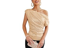 Sparkling One-Shoulder Sequin Top: Alluringly Asymmetrical