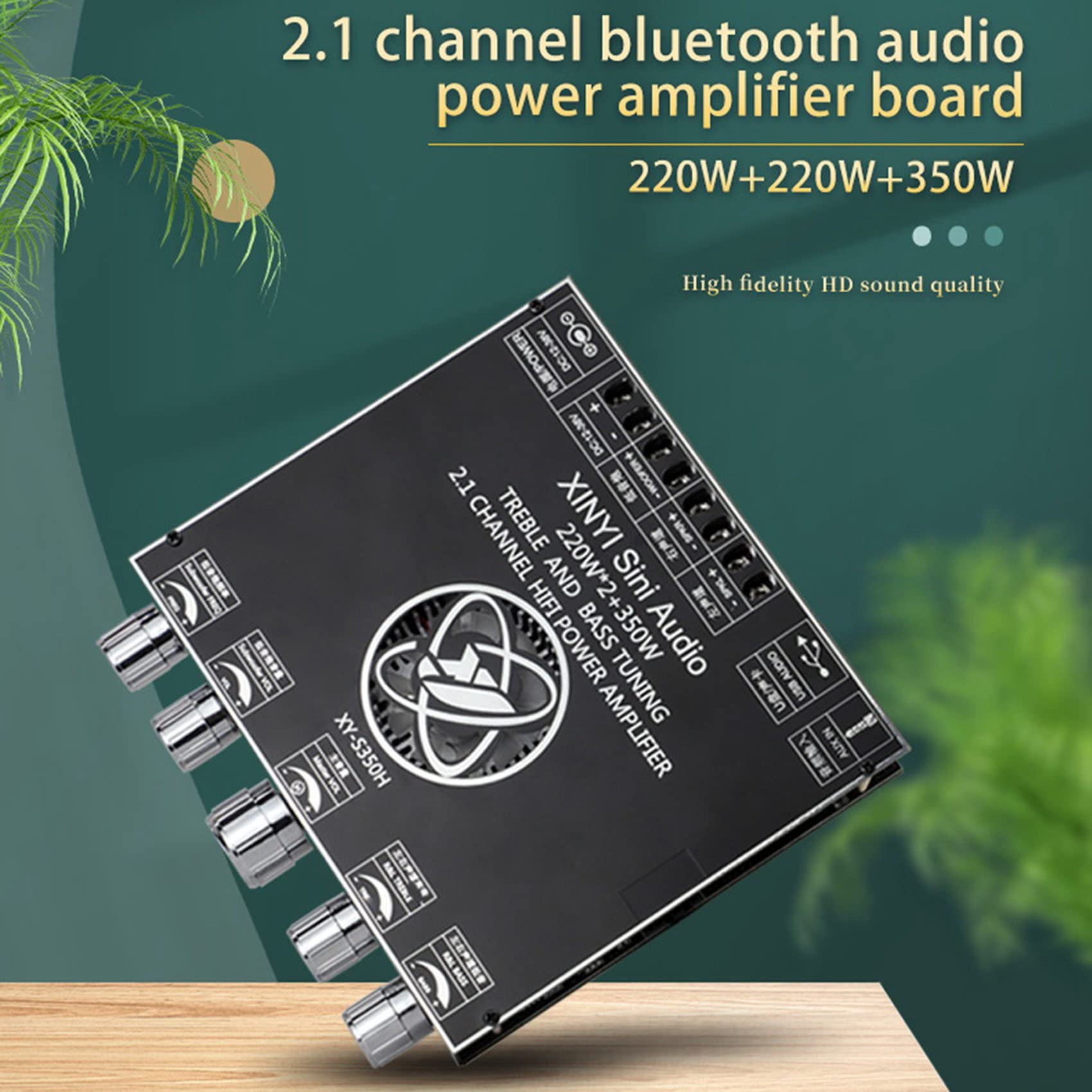 Module d'amplificateur numérique Bluetooth TPA3251 2.1 canaux, caisson de basses haute et basse, 220 W x 2 + 350 W XY-S350H