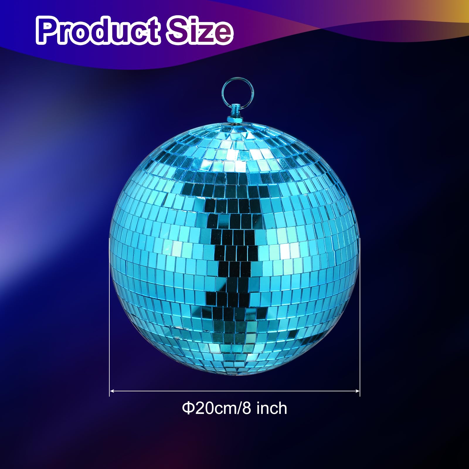 Amazon.co.jp: uxcell ミラーボール 20 cm 反射ボール 吊り下げリング