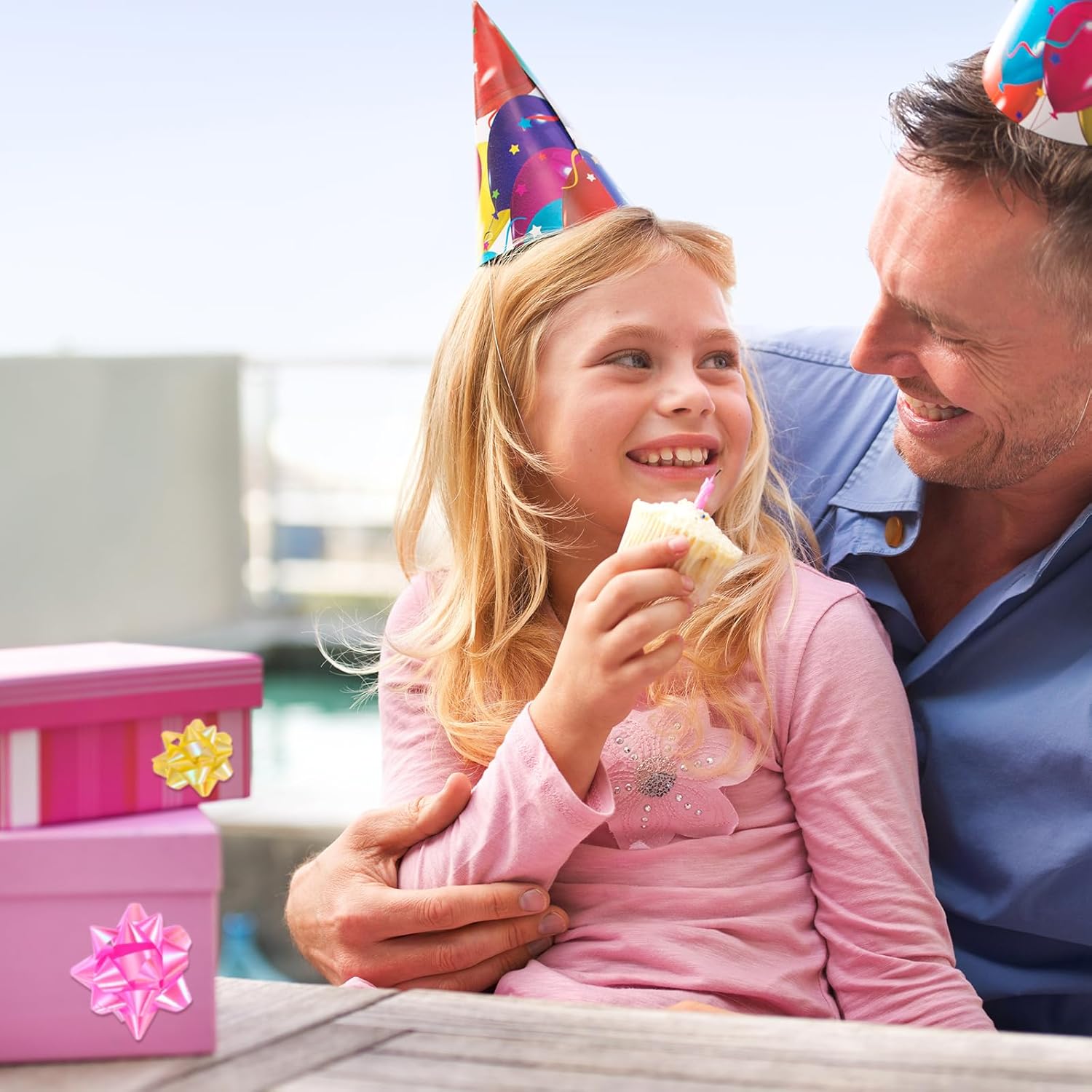 PATIKIL 2" Mini Star Gift Bows, 6Pcs Small Christmas Metallic Gift Wrapping Self-Adhesive Bows for Holiday Weddings Birthday Party, Laser Mixed Color - Image 5