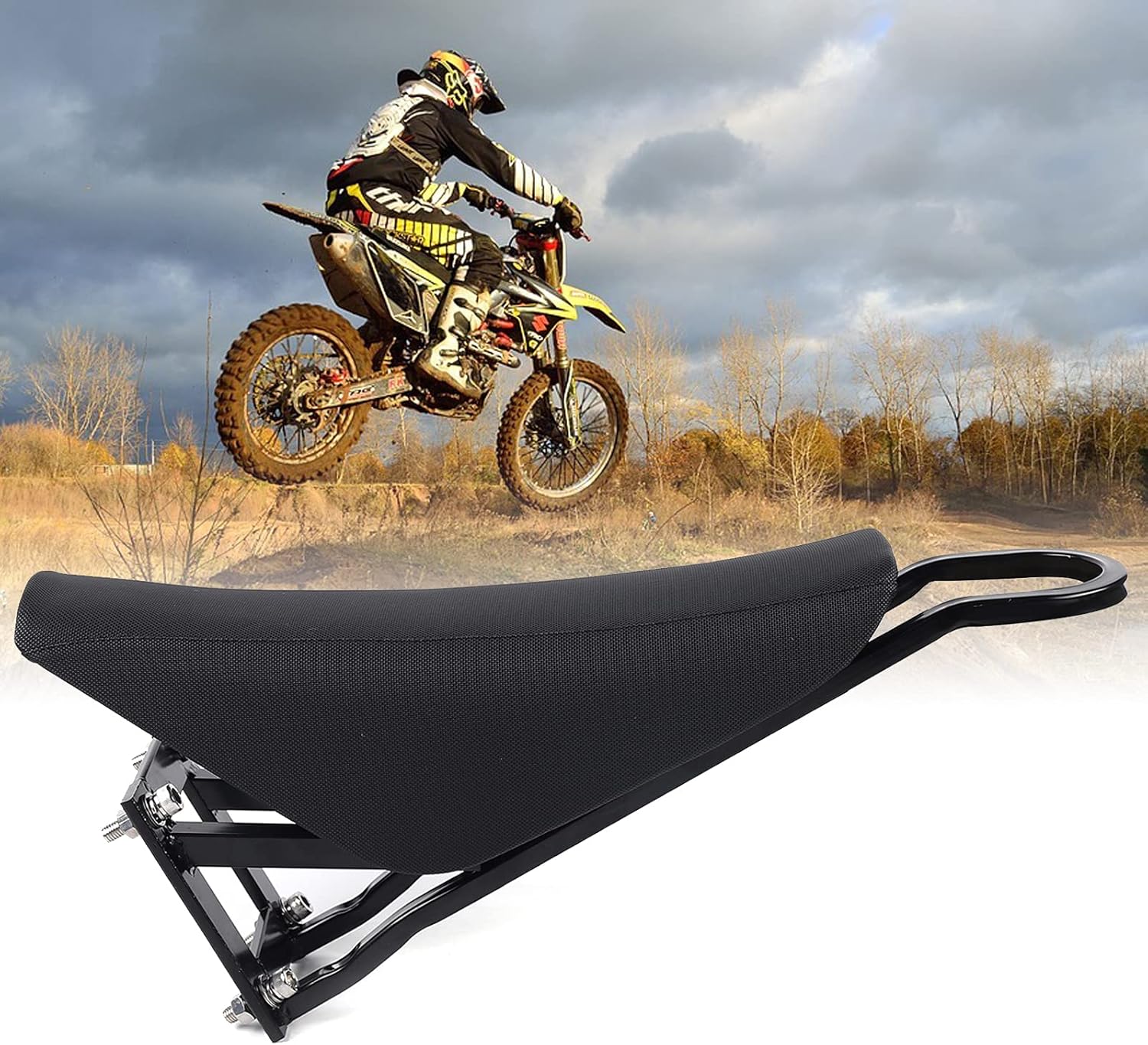 Stealth Bomber Frame Saddle Motorcycle Bicycle Rear Saddle Pu Iron Electric Mountain Bike Stealth Bomber Beach Cruiser Motorcycle Saddles