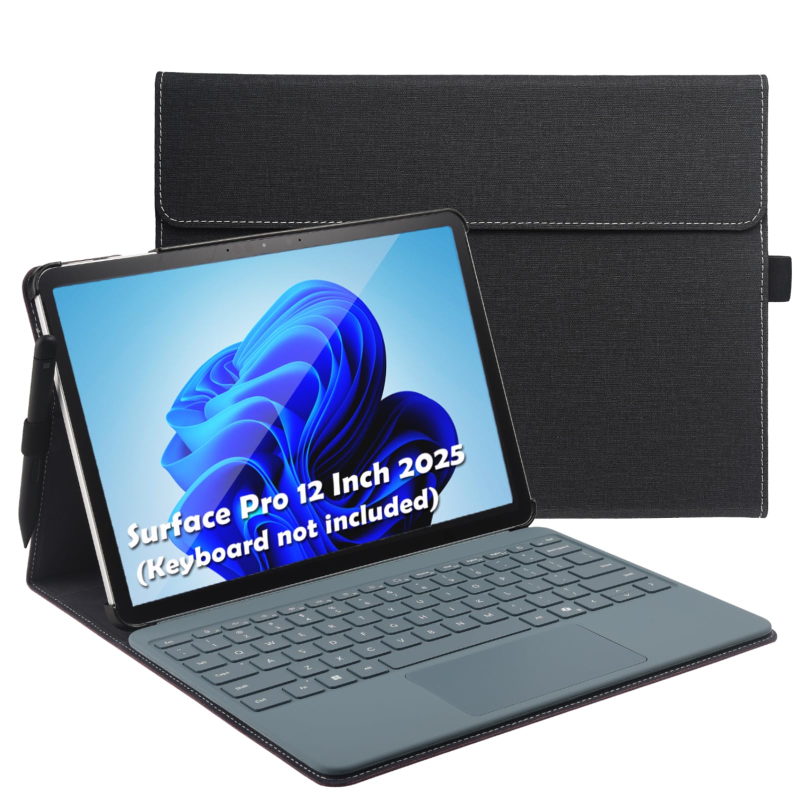 Étui pour Surface Pro 12 antichoc, résout le manque de support clavier - 8