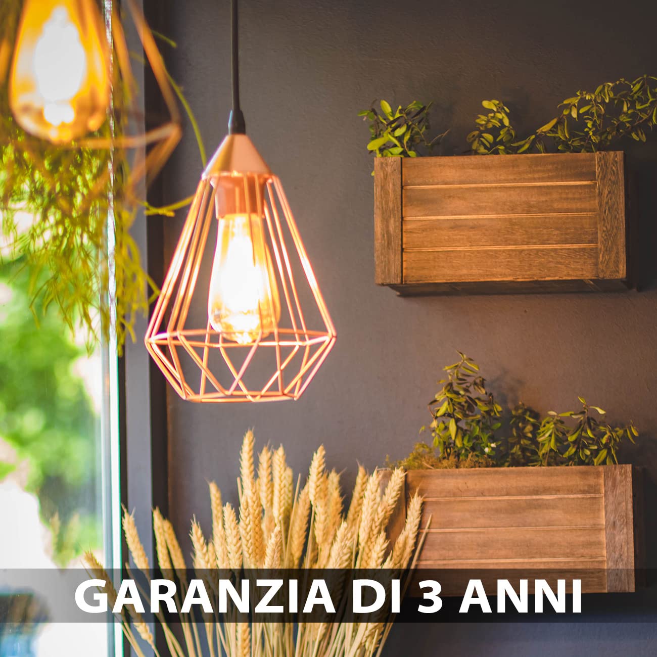 LVWIT Lampadine di Filamento a LED, ST64 Edison Vintage, Attacco E27, 6.5W Equivalenti a 53W, 685 Lumen, Luce Bianca Calda 2500K, Stile Edison Vintage Marrone, Non Dimmerabile – Pacco da 6 Pezzi