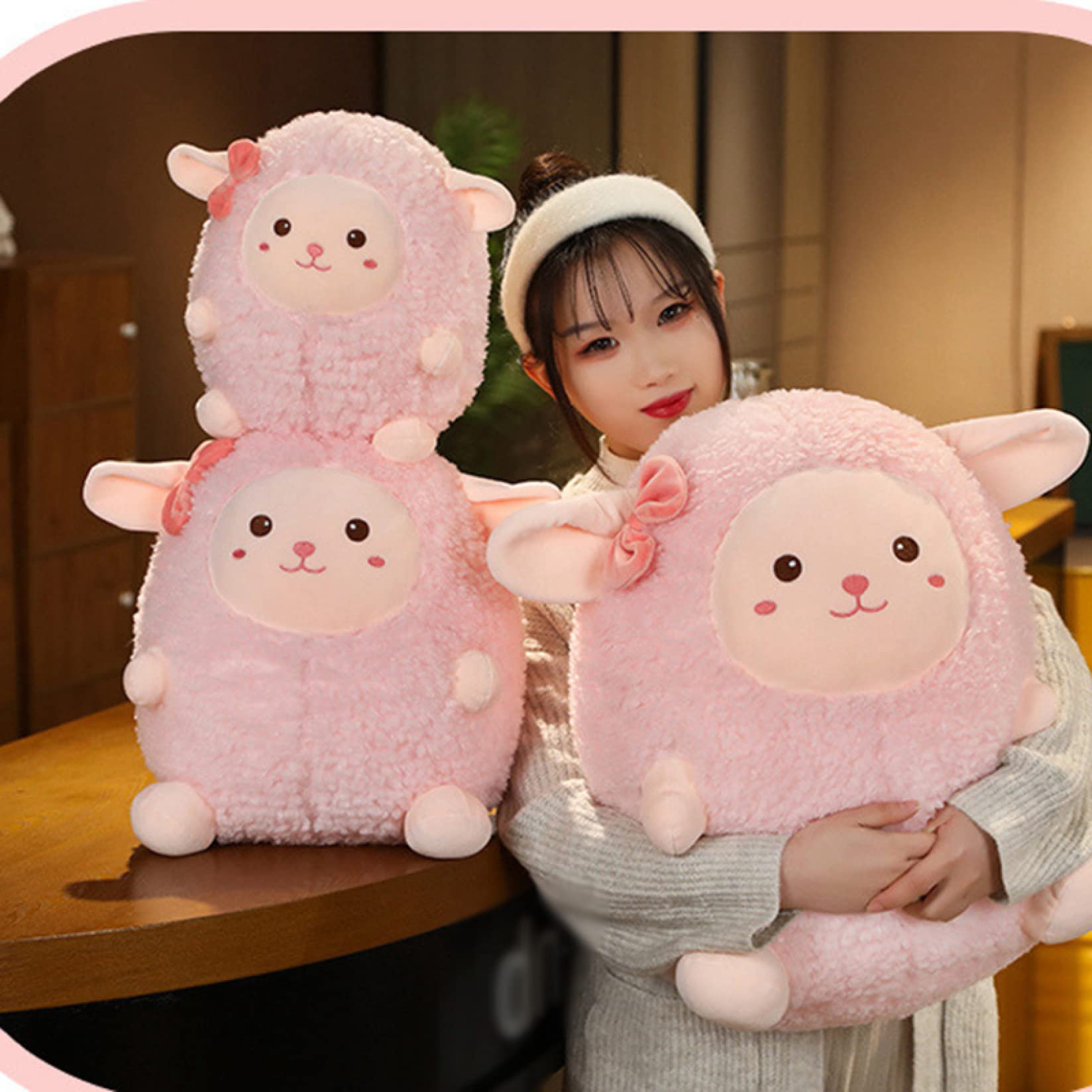 Amazon.co.jp: ぬいぐるみ ヒツジ 45cm ひつじ 座りうさぎ フルーツ