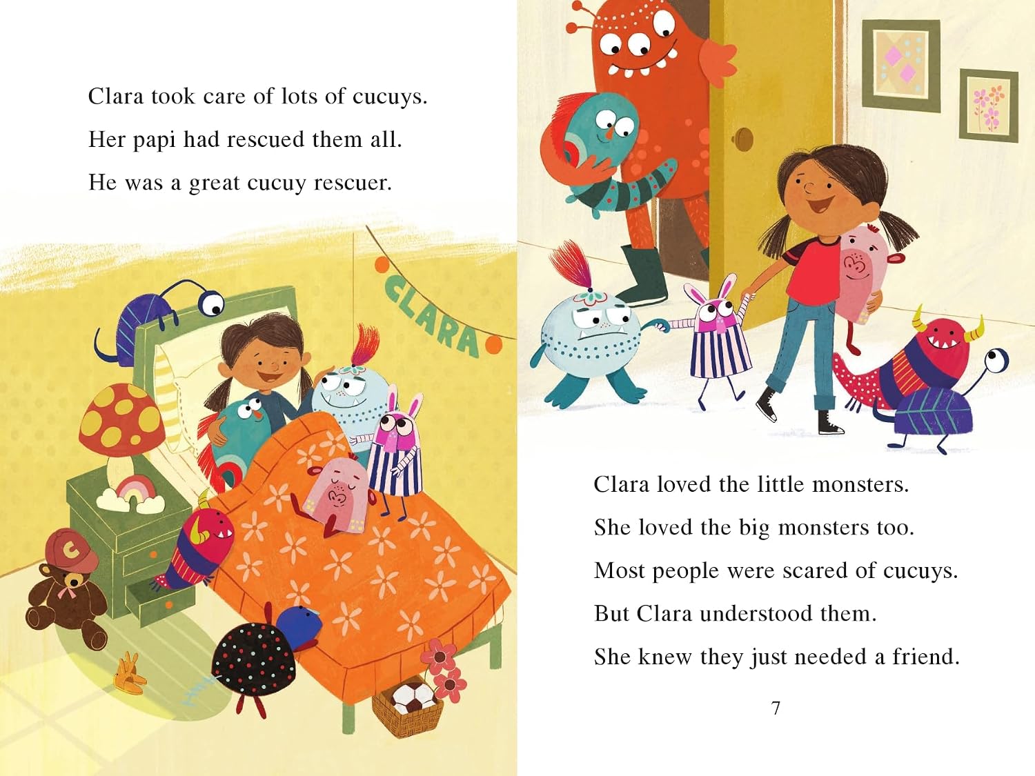 Clara the Cucuy Rescuer: A Story about Courage and Kindness with Spanish Words Throughout, Inspired by Mexican Folklore