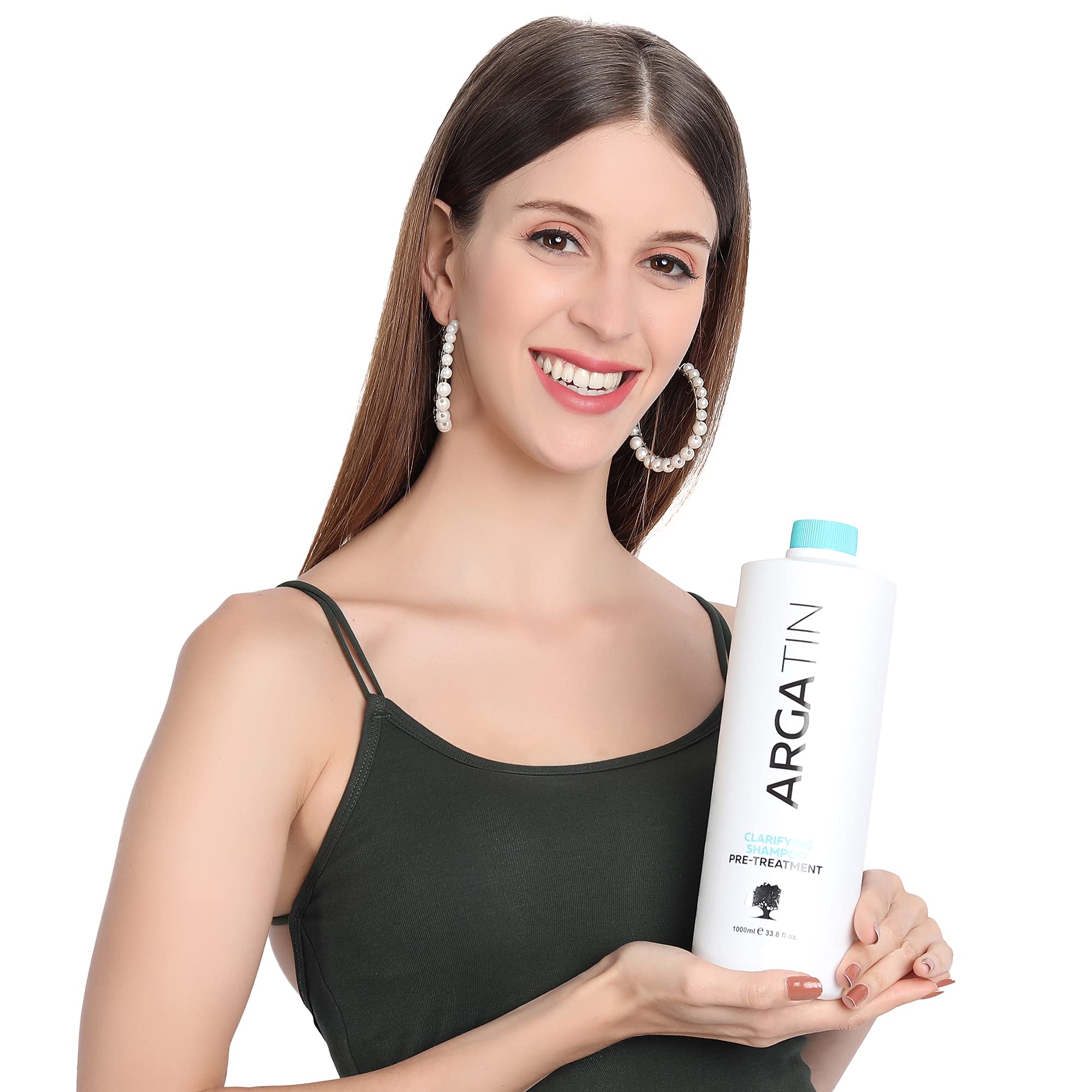 Argatin Clarifying Shampoo Pre-Treatment Shampoo for All Hair Type Straightening and Smoothing and Deep Hair Nourishment 1000Ml