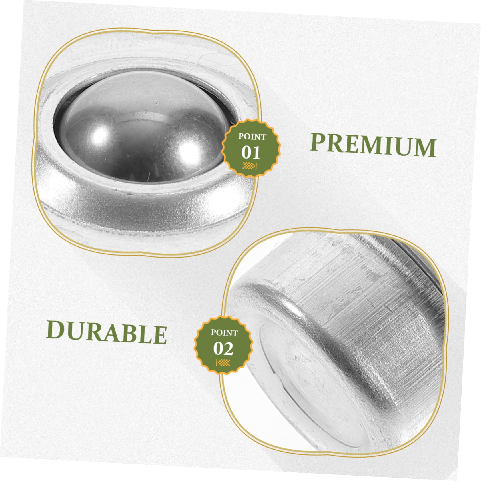 VILLFUL 10pcs Bearing Casters Roller Balls Bearings Roller Transfer Table Bearing Rollers Precision Ball Bearings Precision Bearings Units and Roller Bearing Steel Ball Bearing Castors