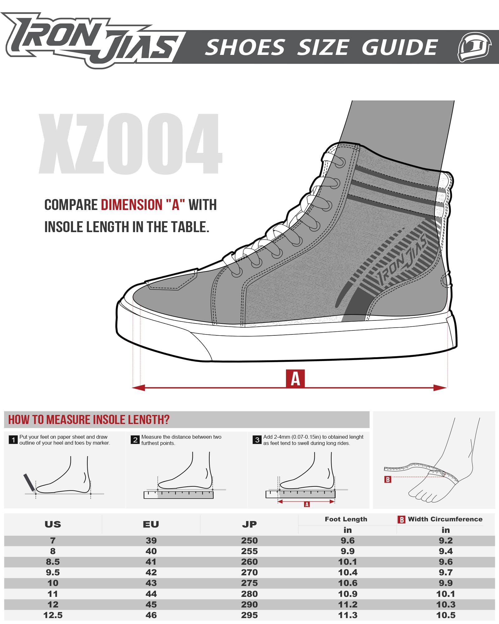 IRON JIA'S Męskie buty motocyklowe, antypoślizgowe, oddychające, z bocznymi zamkami błyskawicznymi, podpórką na kostkę i poduszką zmiany biegów