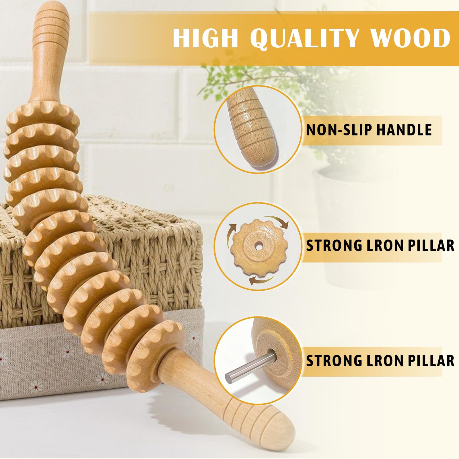 Accessories Anti Celulitis Masajeador Rodillo,Rodillo Masaje Muscular,Rodillo Aparato Anticelulítico,Alivio Del Dolor Muscular Y Relajación