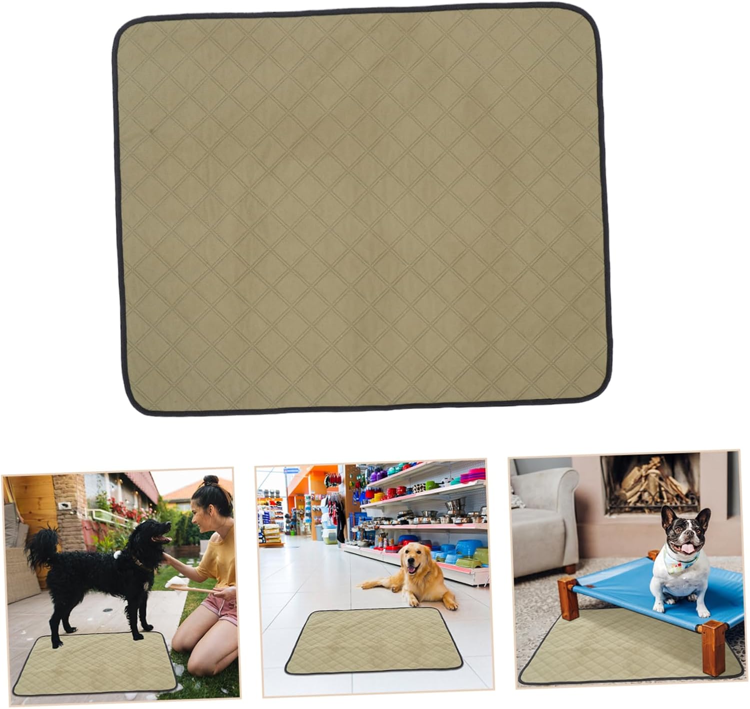 2Pcs Washable Puppy Pads Reusable Pet Pee Pads for Dogs and Cats for Playpens Crates and Floor Protection