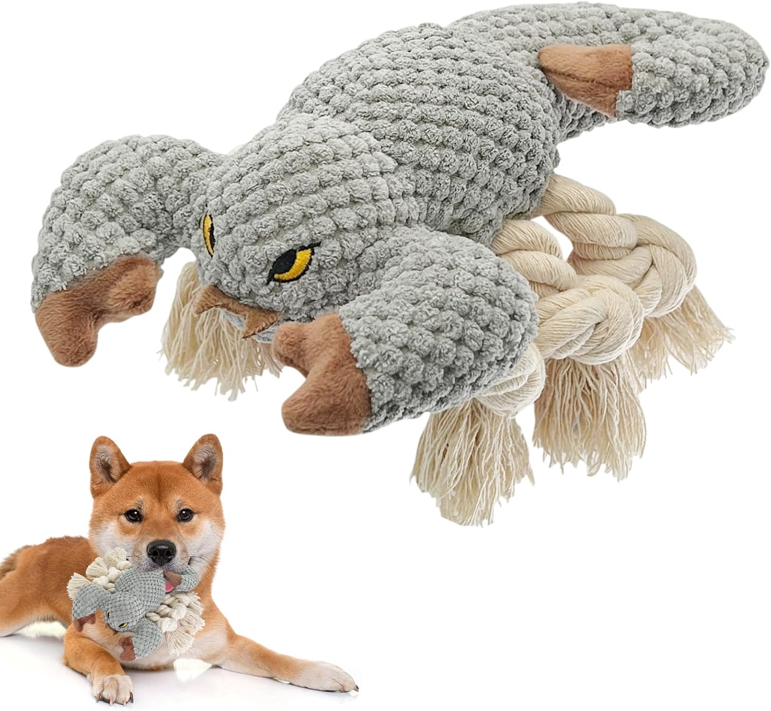 Juguete para Perros Grande con Chirrido - Escorpión Interactivo