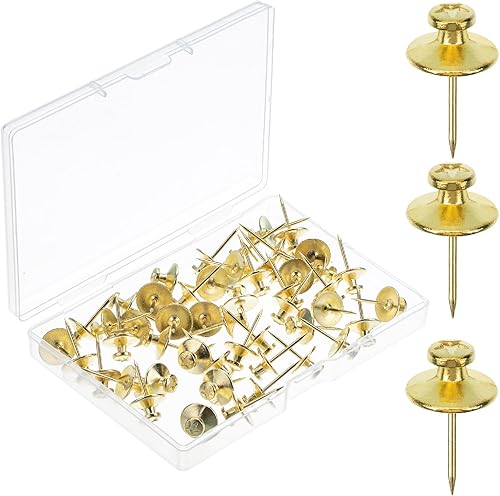 Miniatura 20 de Mr. Pen Clavos de doble cabeza para cuadros - Paquete de 50, plateados, Tachuelas para colgar en la pared