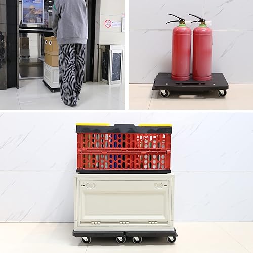 Miniatura 7 de Carrito para Muebles, Carrito de Transporte de 4 Ruedas Resistente, 16in-11in, Capacidad de 500lbs, Transportadores de Muebles con Ruedas, Carrito